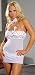  : Chains of Love Racy Net and Lace Babydoll With Silver Chain Lingerie Halter (Includes Stretch Lace Chain G-string) Plus Sizes Also Available!