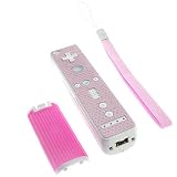 Nintendo Wii Accessory Bundle Kit - Remote control 3 in 1 Slippery Proof Kit with Wrist Strap - 4 Packs (Green + Black + Blue + Pink)