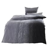 Dyckhoff 3070970100  Weichfrottier-Bettw&auml;sche Ombre 80 x 80 cm und 135 x 200 cm, grau
