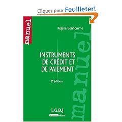 Instruments de cr�dit et de paiement