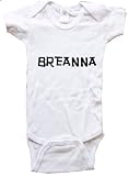 BREANNA / Hurry Up - Name-series - White or Pink Onesie / Baby T-shirt