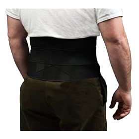 Lumiscope Criss Cross Black Back Support