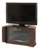 Off The Wall Flat Panel TV Cabinet in Walnut