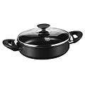 Berndes 011267 Alu-Specials Aluminium Schmorkasserolle antihaft mit Glasdeckel 28 cm, 4,2 l