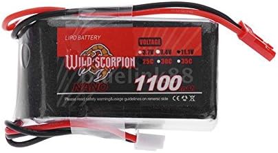 Wild Scorpion 11.1V 1100mAh 25C 3S JST Plug Li-po Battery for RC Car Plane