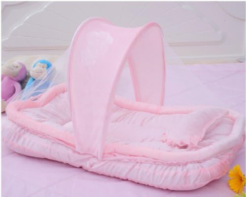 DREAMzz Baby Infant Girl Portable Bedding Fold N' Go Travel Bassinet