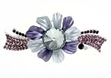 Purple Large Flower Swarovski Hairclip