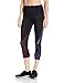 CW-X Women's 3/4 Stabilyx Tights, Black/Purple Gradation, Small