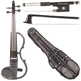 Yamaha SV-130 Concert Select Silent Electric Black 4/4 Violin Outfit including a Johnson String Young Artist Carbon Composite Bow & Yamaha Gray Gig Bag