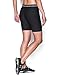 Under Armour Women's HeatGear Armour Long Short, Black (001)/Metallic Silver, Large