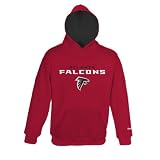 NFL Boys' Atlanta Falcons Sportsman Fleece Hoodie - R16C4P15 (Crimson, 7)