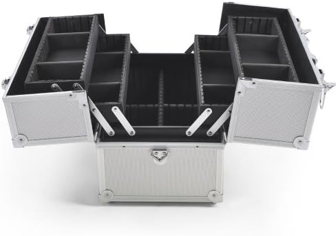 Professional Cosmetic Makeup Case (Silver)