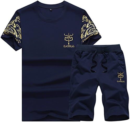Rocky Sun Men Summer Outdoor Trendy Jogger Short Tracksuit Size S Darkblue