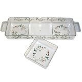 Pfaltzgraff Acrylic Divided Tray 99919, Winterberry