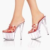 41ll1IVNt3L. SL160  6 3/4 Inch Sexy High Heel Shoes Platform Sandal With Red Lips