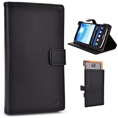 Kroo Universal Smartphone Cover / Phablet Stand Case fits HP Slate6 VoiceTab - Black