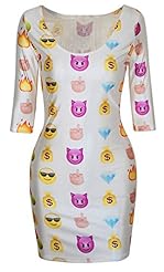 Sexy Polyester/Spandex Elbow Length Sleeves General Print Bodycon Dress 