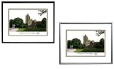 Illinois Fighting Illini Framed Campus Photo Black