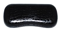 Croco Style Eyeglass Case for Medium to Large Frames (Black)