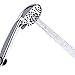 Luxury Handheld Shower Heads - Rain Shower Head By Smartier - High Pressure & Premium Comfort - Premium Chrome - Best Rain Spray Shower Head - 5 Foot Hose, Holder Included - Ultra Flexible - 5 Setting