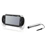 eForCity White Hard plastic rubber coating Hand Grip + Silver Stylus Compatible with Sony PlayStation Vita