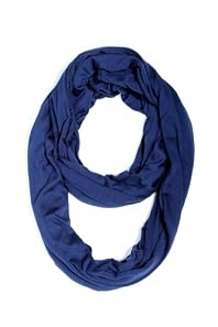 Long Infinity Scarf in Dark Blue