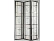 3-Panel Black Wood Screen by Acme Furniture
