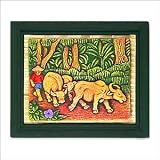 Bali Art Wall Decor - Ngangon Sapi Wall Decoration