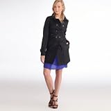 2two double-breasted trench coat, 100% cotton