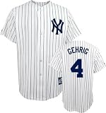 Lou Gehrig New York Yankees Majestic Pinstripe Cooperstown Replica Jersey - XL