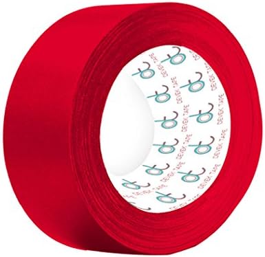 Devek Premium Gaffer Tape Matte Cloth With Rubber Adhesive 12.5 Mil Thick 3 Inch x 50 Yards Red