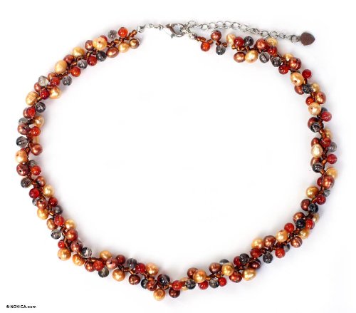 Pearl and citrine strand Golden Mysteries