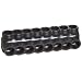 Morris Products 97548 Multi-Cable Connector, Insulated, Single Entry, Black, 8 Ports, 250 - 6 Wire Range, 5/16" Allen Hex 8 Ports, 250 - 6 Wire Range, 5/16" Allen Hex