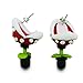 YUONUO Handcraft Polymer Clay earrings Super Mario Piranha Plant Corpse Flower Studs (One Pair)