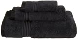 Superior Egyptian Cotton 3-Piece Towel Set, Black