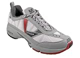 UK Gear PT-03 NC Women's Road Running Shoe - White-Grey-Red - UK size: 4.5, US size: 6.5, EU size: 37.3