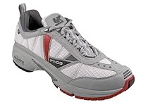 UK Gear PT-03 NC Mens Road Running Shoe - White-Grey-Red - US size: 7.5