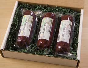 Elk & Buffalo Summer Sausage Gift Box by Wisconsinmade.com
