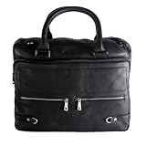 Porte-documents BETH Noir, sign&eacute; FEYNSINN - sac ordinateur portable en cuir
