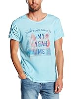 Johnny Brasco Camiseta Manga Corta (Azul Celeste)