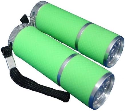 IlluminX Glow in the Dark LED Flashlight, 2-Pack