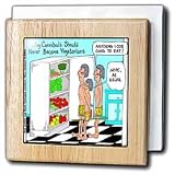 Vegetarian Cannibals - 6 Inch Tile Napkin Holder