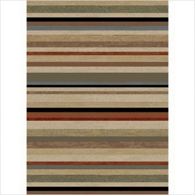 Soho Karma Striped Contemporary Rug Size: 5'3'' x 7'3''
