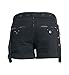 Dressation Womens Steampunk Style Overalls Design Short Pants Black