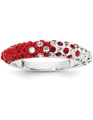 Sterling Silver Swarovski Elements New Brunswick Spirit Domed Ring