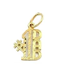 #1 Dad Charm 14k Gold 12.5mm