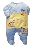 Puppy Footie by Baby Essentials - Blue - 3 Mths