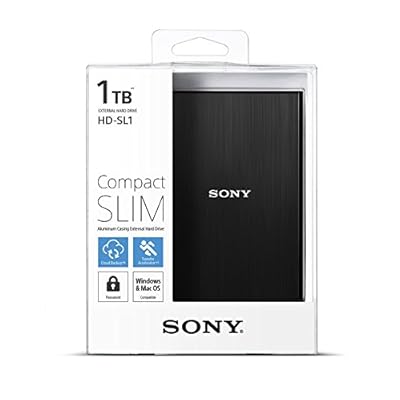 Sony HD-SL1 1TB External Slim Hard Disk (Black)