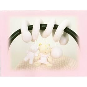 Baby Tuc Tuc Pink Spiral Car Seat Rattle by Baby Tuc Tuc Collection
