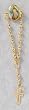 Divine Mercy Rosary Lapel Pin with Cross - MADE IN ITALY